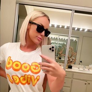 Retro jet black sunglasses